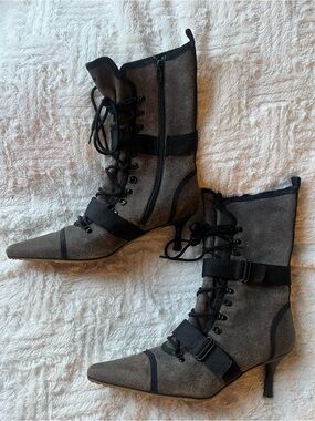 Y2K Rare Diesel Vintage Tactical Heeled Boot